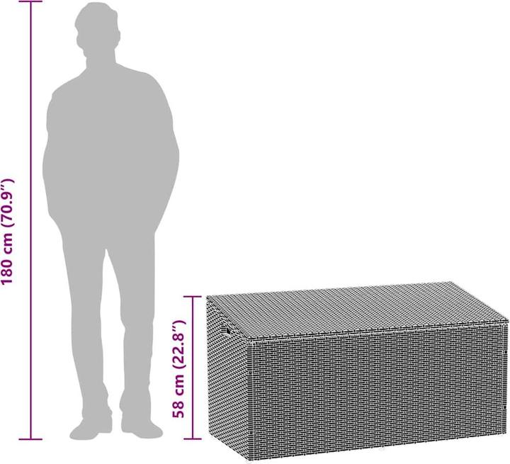 Produktbild vidaXL Garten-Aufbewahrungsbox