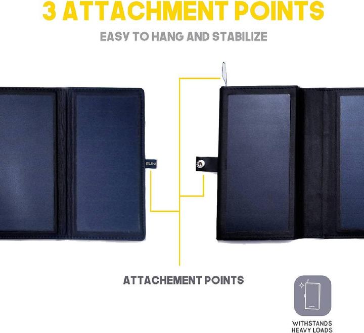 Image du produit Sunslice Batterie solaire portable 8W "Electron" (10000000 mAh, 8 W, 20 Wh)