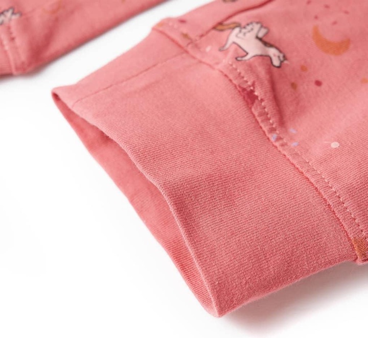 Produktbild VidaXL Kinderpyjama mit Langen Ärmeln Altrosa 128,Material: 95 (128)