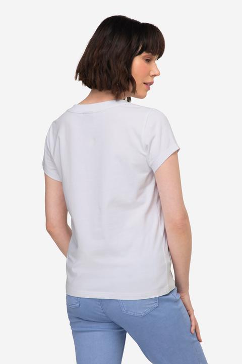 Produktbild Laurasøn T-Shirt, Fisch Motiv, V-Ausschnitt, Halbarm (XL)