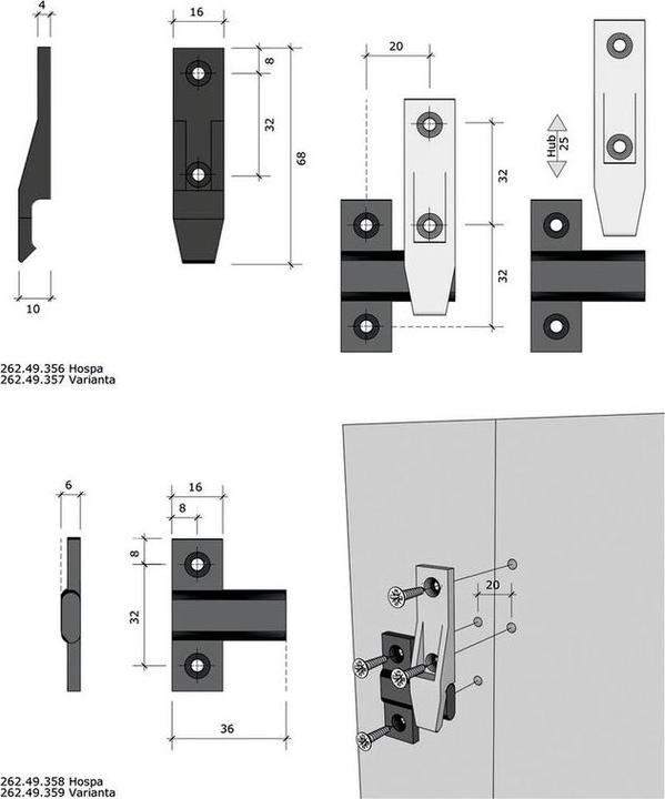 Actual product image Keku Area part EH (Suspension connector, 10 pcs.)