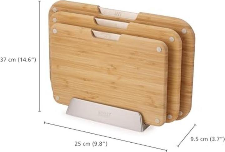 Actual product image Joseph Joseph 3er Set Nest Boards Schneidbrett mit Halterung