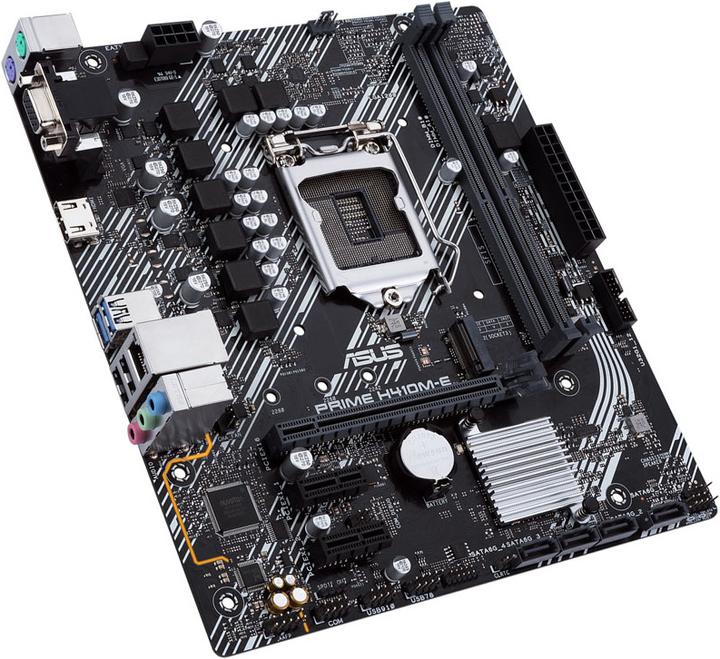 Actual product image ASUS PRIME H410M-E, Intel H410 motherboard - socket 1200 (LGA 1200, Intel H410, mATX)