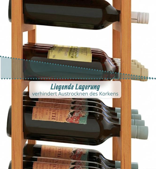 Actual product image Relaxdays winerack (28 bottles, 47 x 26 x 94 cm)