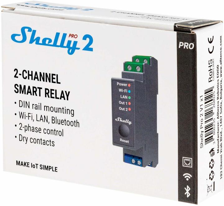 Produktbild Shelly Pro 2 (Schaltaktor)