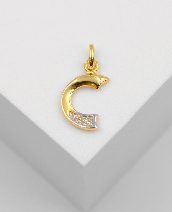 Image du produit Muau Lettre (750, Or blanc, Or jaune 18 carats)