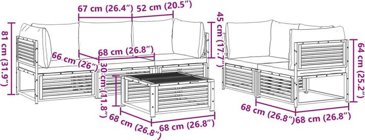Image du produit vidaXL Garten Sofagarnitur