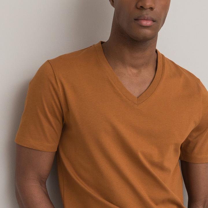 Produktbild La Redoute Collections T-Shirt mit V-Ausschnitt (M)