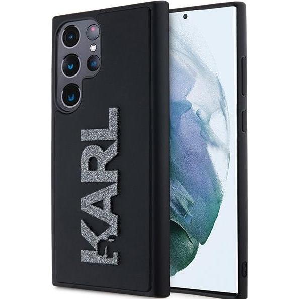 Karl Lagerfeld KLHCL3DMBKCK S928 czarny/black hardcase 3D Rubber Glitter Logo (Samsung Galaxy S24 Ultra), Smartphone Hül...