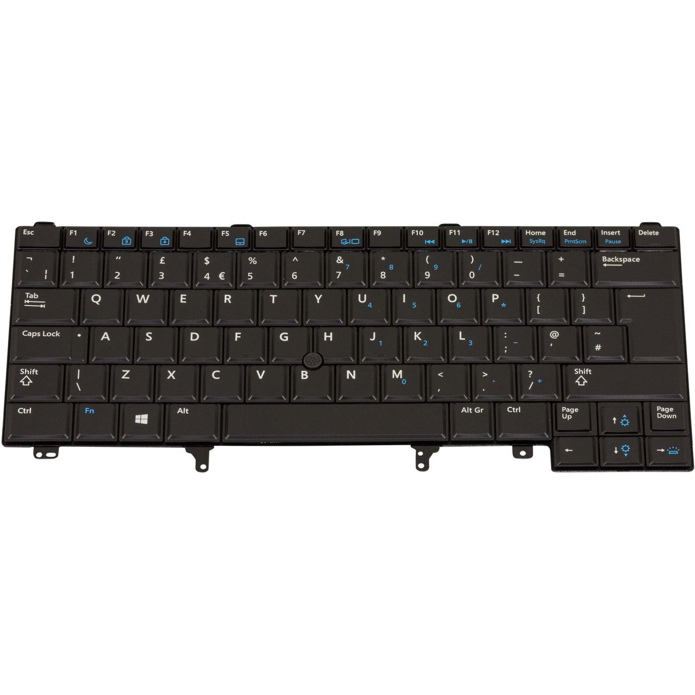 Dell Keyboard, English, 84 Keys, Notebook Ersatzteile, Schwarz
