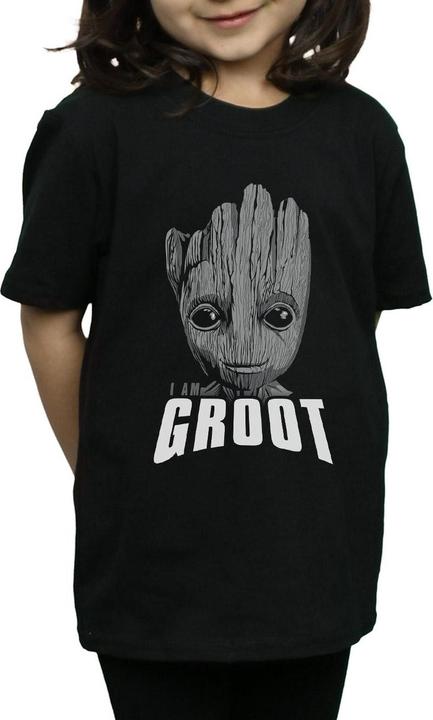 Produktbild Guardians Of The Galaxy Groot Face TShirt Mädchen (128)