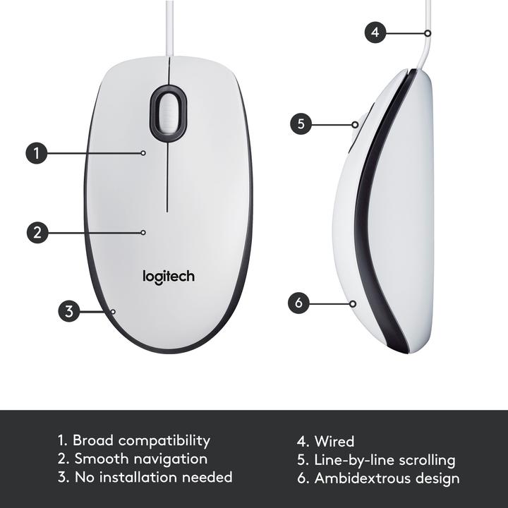 Actual product image Logitech M100 (Cable)