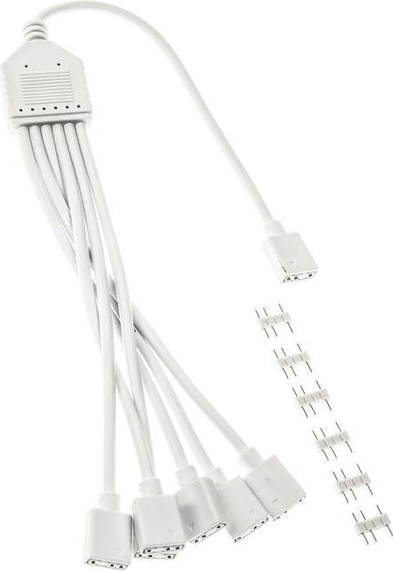 Actual product image Kolink ARGB 1-6 Splitterkabel - 30cm, weiss