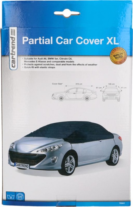 Produktbild Cartrend Telo copriauto parziale L x A 315 145 61 cm Adatto per