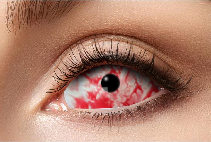 Actual product image Metamorph Splattered Blood Sclera contact lenses