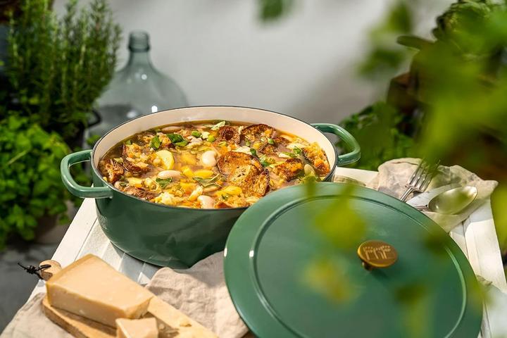 Produktbild Ballarini Bellamonte Cocotte 31 cm, oval, Grün (Bräter + Schmortopf, 31 x 15 cm)