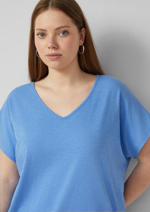 Produktbild s.Oliver Baumwollshirt mit Spitzeneinsatz (52)
