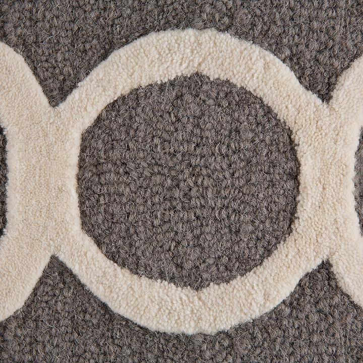 Produktbild Beliani Dunkelhaarige Wolle 80 x 150 cm grau ZILĖ (150 x 80 cm)