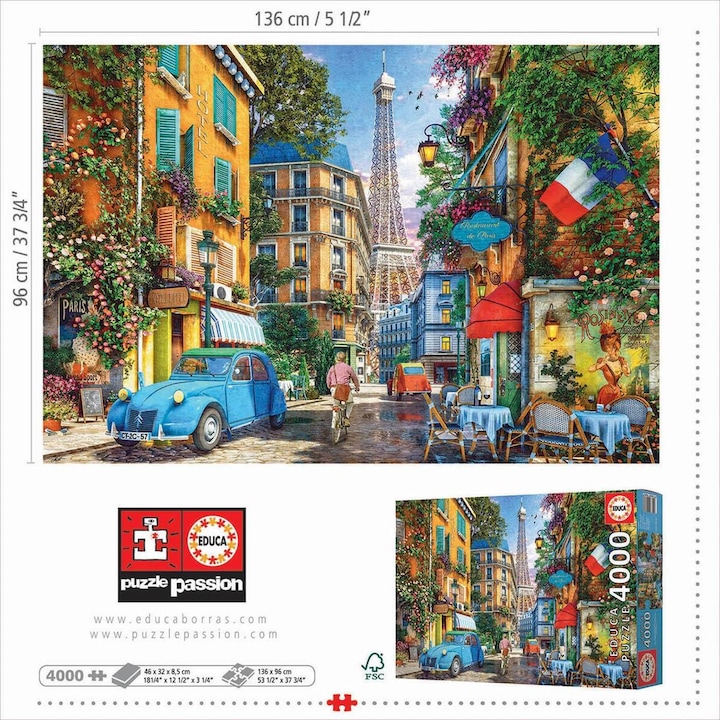 Produktbild Educa Paris Altstadt 4000 Teile Puzzle (4000 Teile)