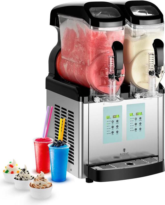 Actual product image Royal Catering Slush Machine - 2 x 6 litres - minimum temperature: -20 °C - ice cream function