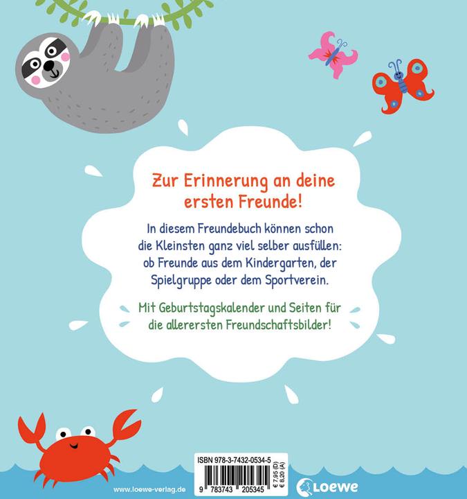 Image du produit Meine allerersten Freunde (Allemand, Livres d'entrée Loewe, Nastja Holtfreter, 2020)