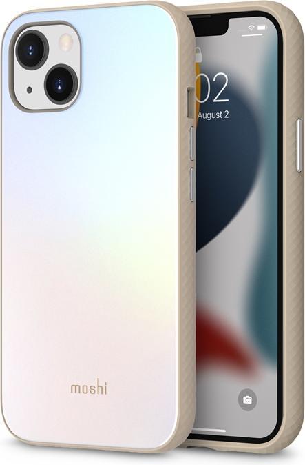 Produktbild Moshi iGlaze Handy-Schutzhülle 15,5 cm (6.1" ) Cover Silber (Apple iPhone 13)
