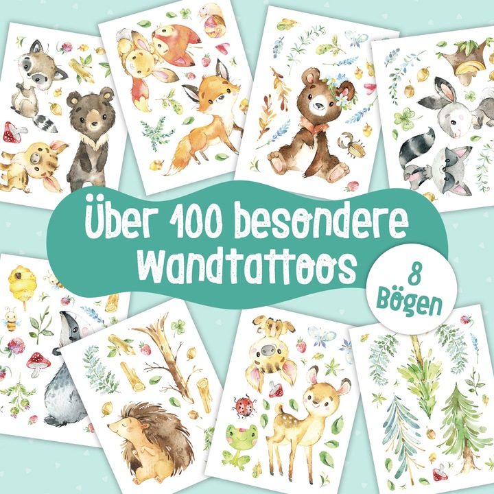 Actual product image Papierdrachen Forest animals (22 x 30 cm)