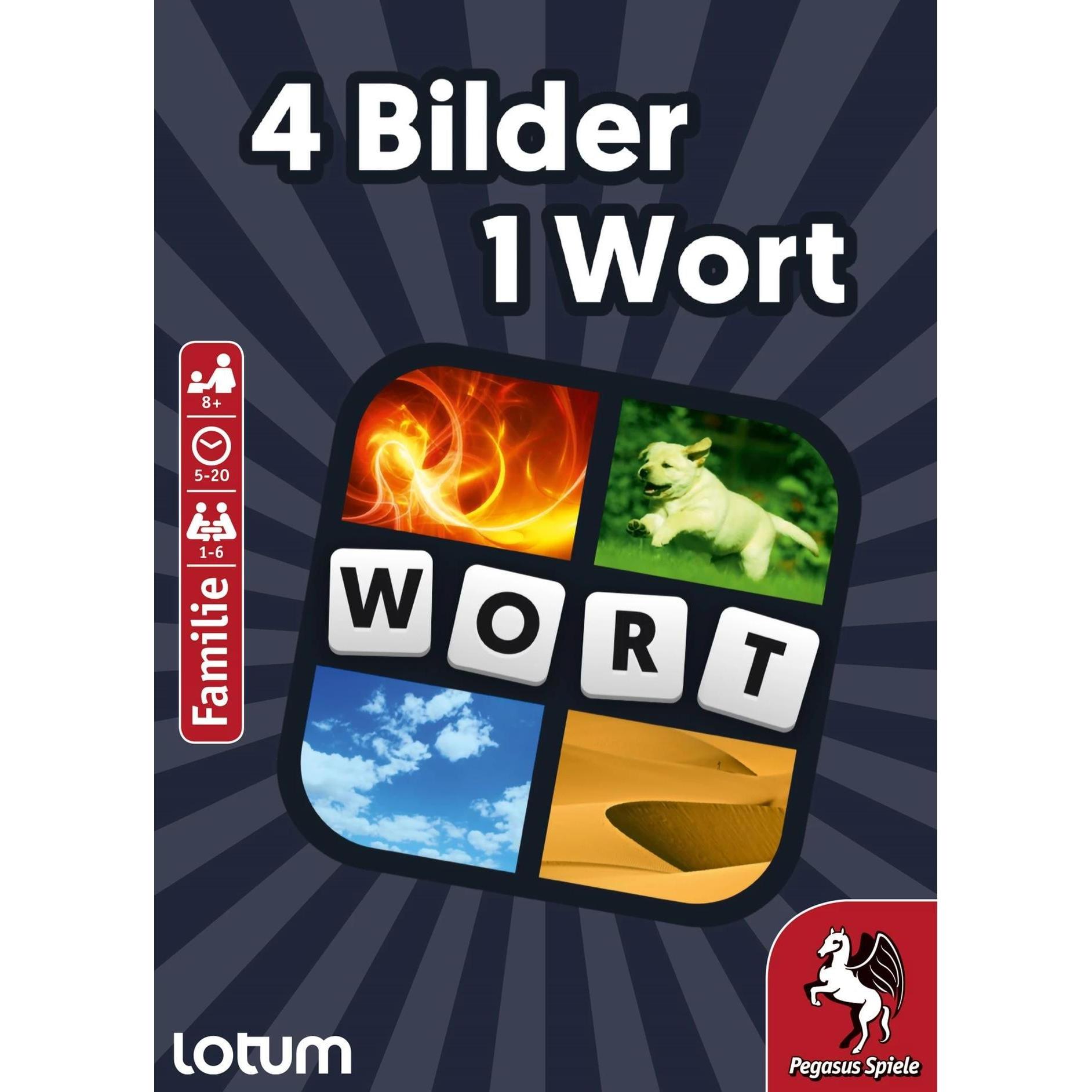 Pegasus 4 Bilder 1 Wort (Deutsch, Englisch, Französisch, Italienisch, 1 - 6 Spieler)