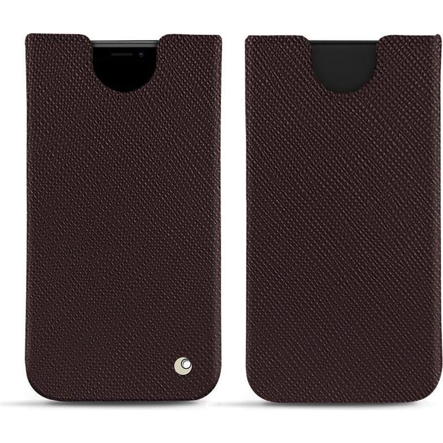 Noreve Lederschutzhülle (Apple iPhone XR), Smartphone Hülle, Braun