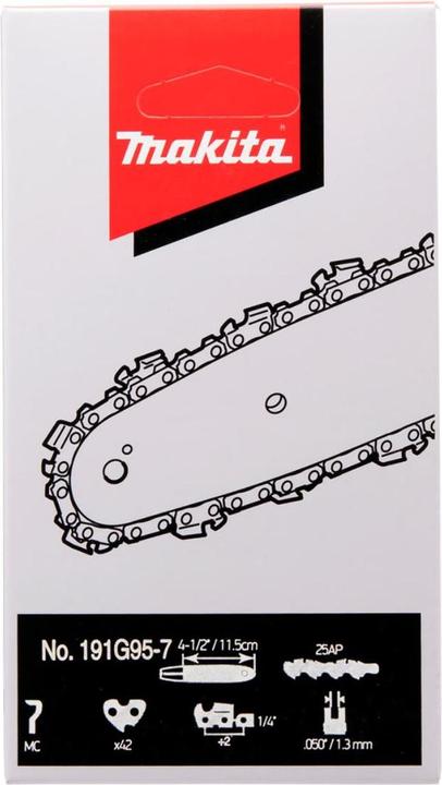 Actual product image Makita 191G95-7 Saw chain 11.5cm 1.3mm 1/4 HM (Chainsaw, Saw chain)