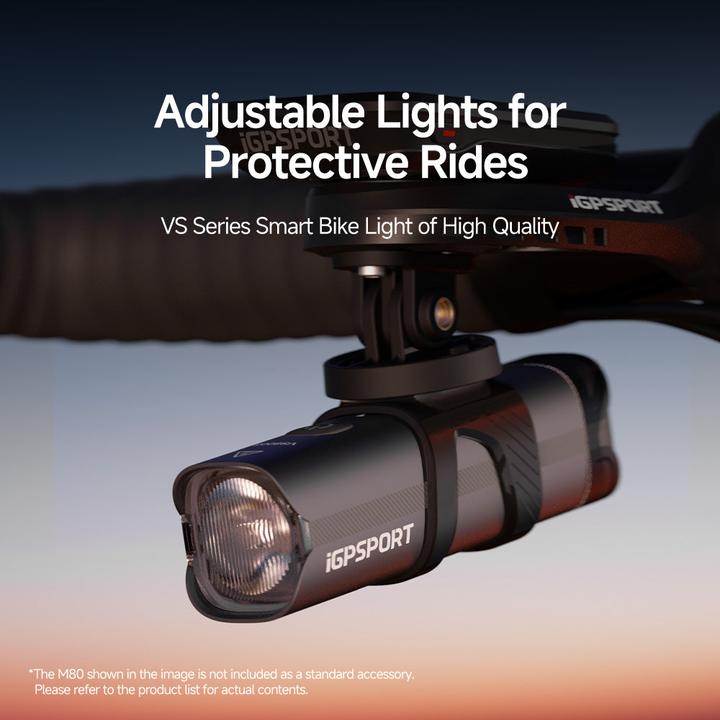 Actual product image iGPSport Smart Bicycle light, front VS1200S (1200 lm)
