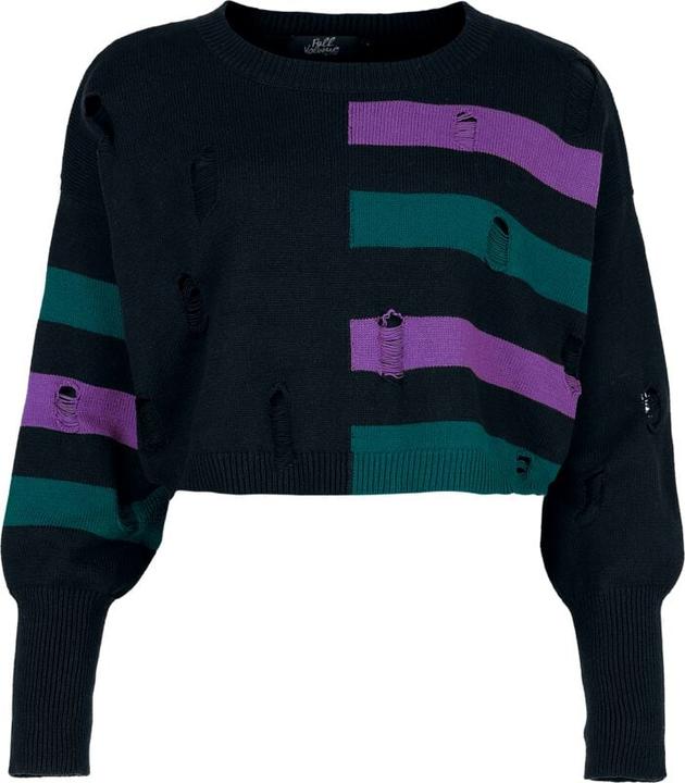 Image du produit Full Volume by EMP Cute Morbid cropped sweater with destroy effects (M)
