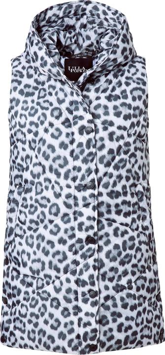 Image du produit Ulla Popken Doudoune matelassée HYPRAR sans manches, matière déperlante recyclée, motif léopard (58)