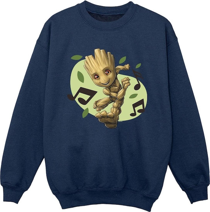 Actual product image Boys Guardians Of The Galaxy Groot Musical Notes Sweatshirt (152, 158)