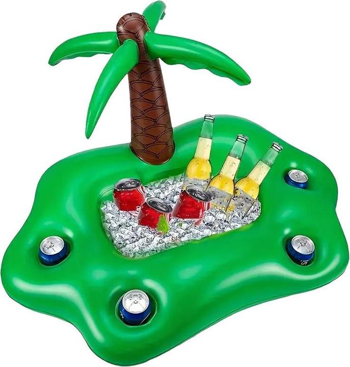 Actual product image Splash & Fun Inflatable pool cup holder palm tree