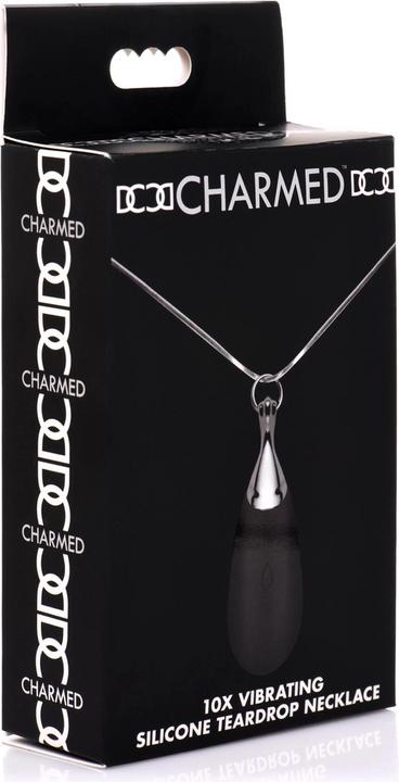 Actual product image Charmed Vibrating Silicone Teardrop Necklace