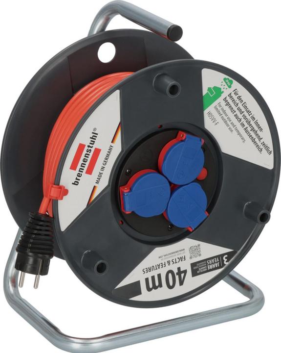 Actual product image Brennenstuhl Cable drum Garant 290 40m IP 44 H05VV-F3G1.5 (40 m, 1.50 mm²)