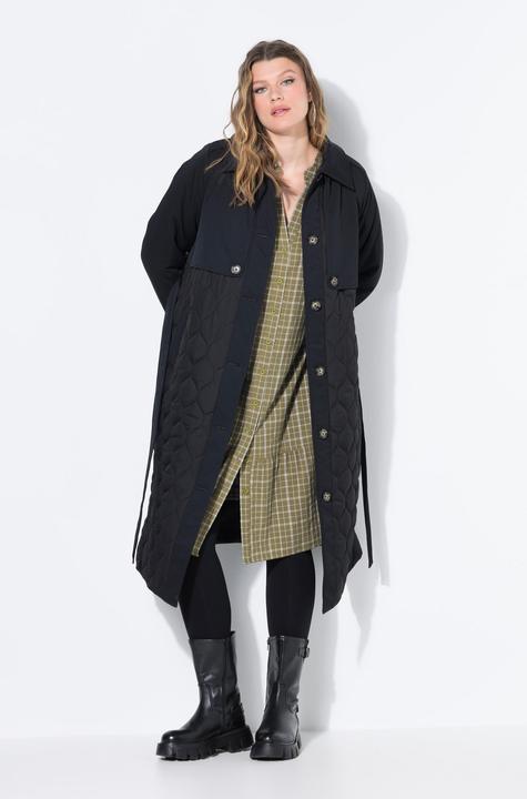 Produktbild Studio Untold Trenchcoat, A-Line, Mix mit Stepp, wattiert, Bindegürtel