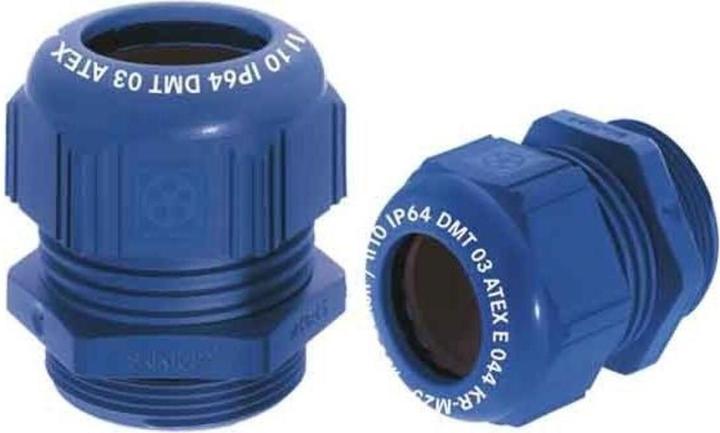 Produktbild Lapp Kabelverschraubung ATEX SKINTOP M20 x 1.5 7...13 mm x 9 mm Polyamid blau IP68