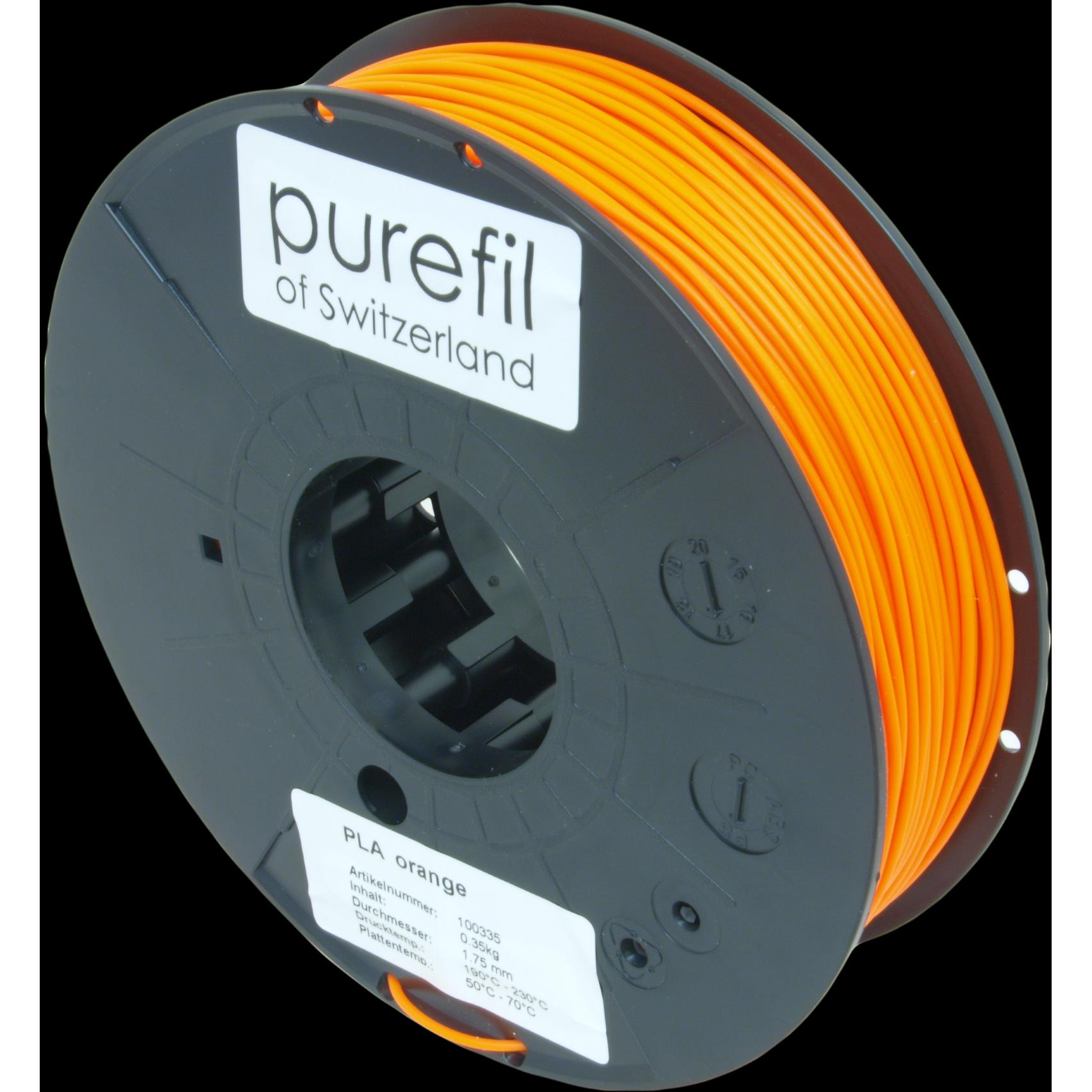 Purefil Filament (PLA, 1.75 mm, 350 g, Orange), 3D Filament, Orange