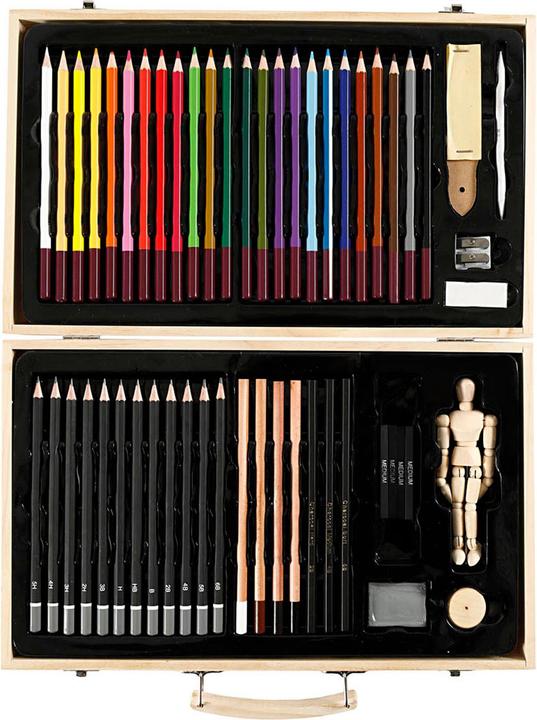 Produktbild Creativ Company Malstiftebox Set 51-teilig (51x)
