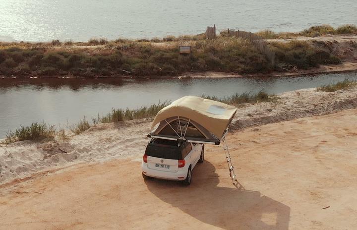 Image du produit V8 Equipment BXF.1 - Tente de toit manuelle pour 4 personnes (Tente de toit, 4 personnes)