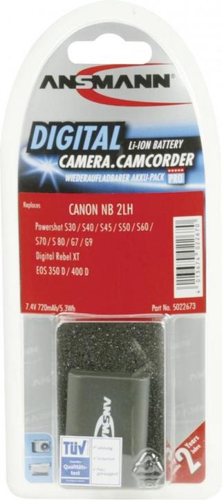 Produktbild Ansmann Canon NB-2LH Akku (Kamera Akku)