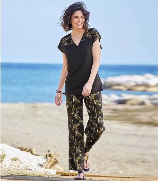 Immagine prodotto Atlas For Women Set top e slip donna/donna con stampa di palme (42, 44)