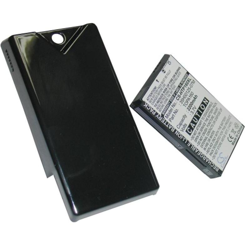 HTC Akku Touch Diamond 2 mit Zusatzdeckel (1 Stk., Gerätespezifisch, 2100 mAh), Batterien + Akkus