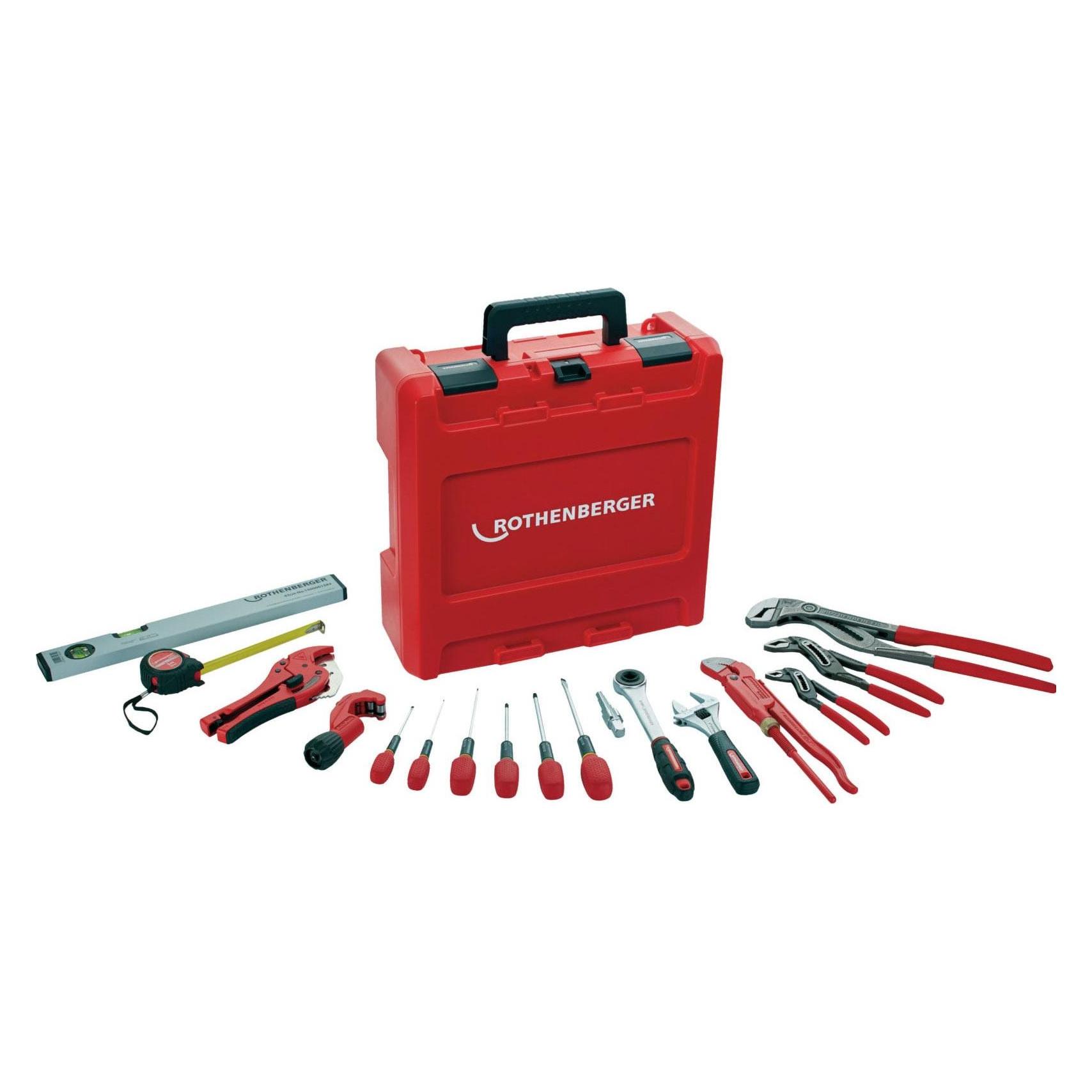 Rothenberger, Gereedschapskisten, Handwerkzeugkoffer 4414, 18-teilig (18 onderdelen)