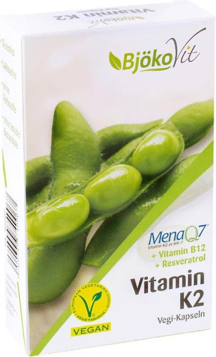 Actual product image BjökoVit Vitamin K2 MK-7 + Vitamin B12 + Resveratrol (60 pcs., Capsules, 35 g)