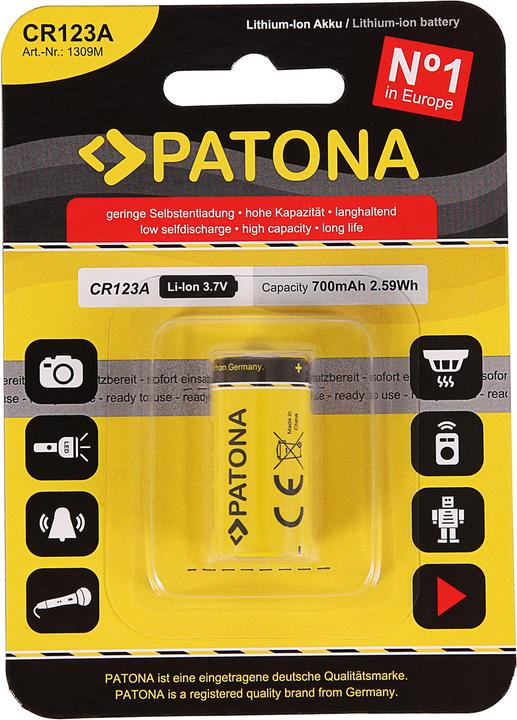 Immagine prodotto Patona CR123A (Batteria della fotocamera)
