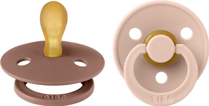 Bibs Colour Latex Schnuller (symmetrisch, 0-6 Monate), Woodchuck & Blush (2 x, bis 6 Monate)