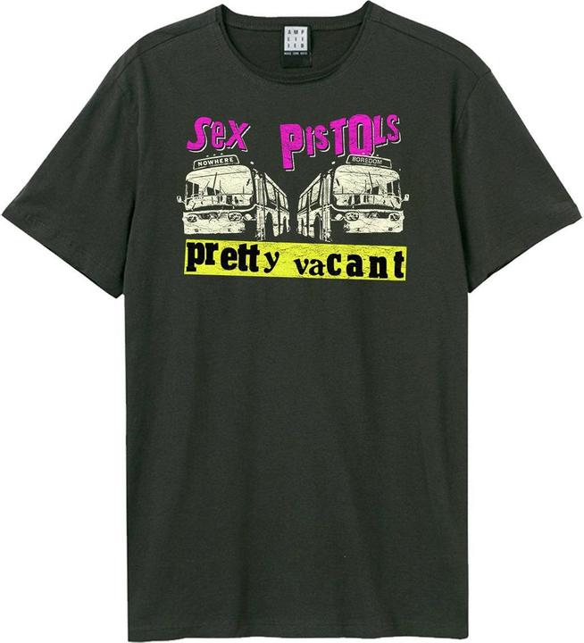 Actual product image Amplified Unisex Adult Pretty Vacant Again Sex Pistols T-Shirt (S)